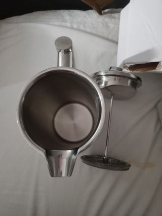 Cafetera de émbolo de acero inoxidable