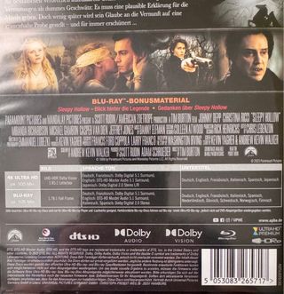 Sleepy Hollow 4K UHD + Blu-Ray