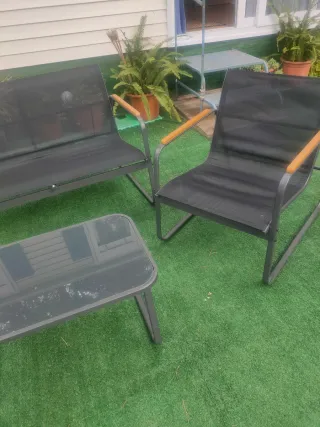 Conjunto Terraza: Sillón, 2 Sillas y Mesa