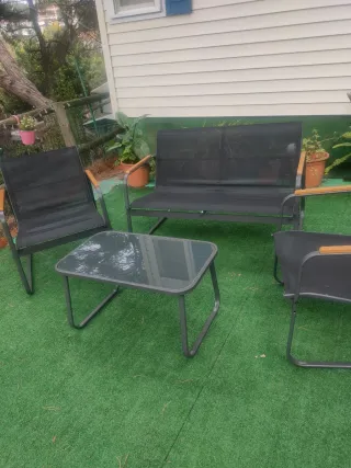 Conjunto Terraza: Sillón, 2 Sillas y Mesa