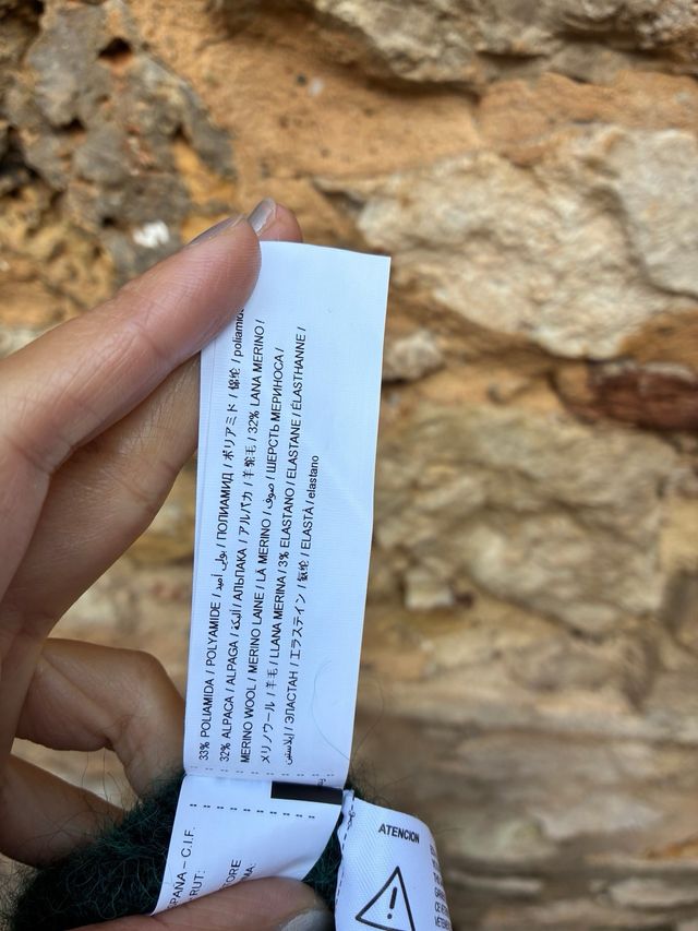 Jersey Adolfo Dominguez Verde Talla S