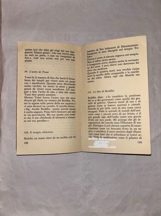 Un Libro Narrativa MOLTO RARO OGGI”101 STORIE ZEN”