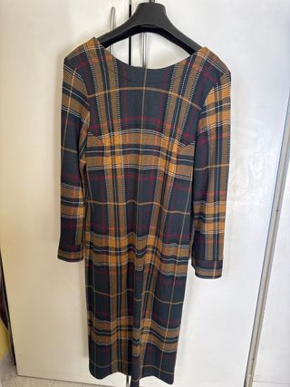 Abito donna fantasia tartan XL