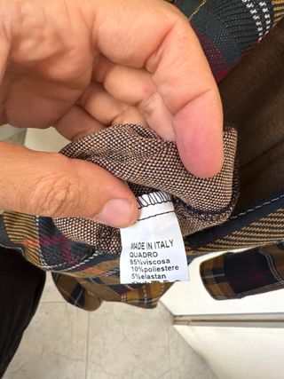 Abito donna fantasia tartan XL