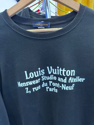 Sudadera Louis Vuitton Atelier Negra – Logo Grande