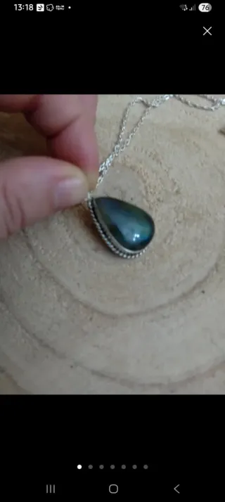 Lotto gioielli con pietre verdi e argento