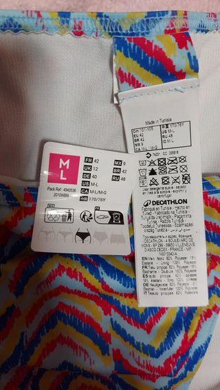 Braga bikini Decathlon Talla 42 M/L con etiquetas