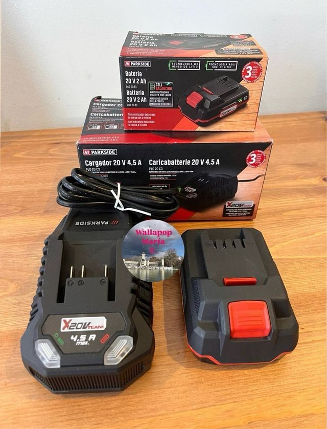 Carregador Rápido Parkside e Bateria 2Ah