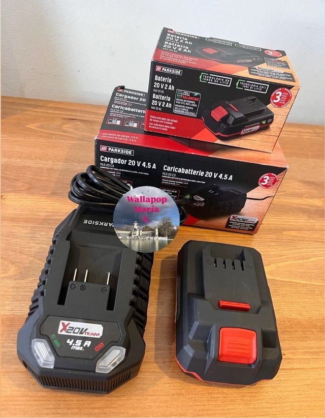 Carregador Rápido Parkside e Bateria 2Ah