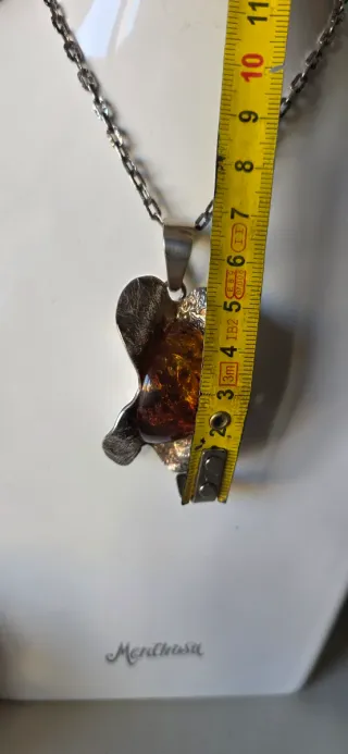 Collar Plata y Ámbar auténtico