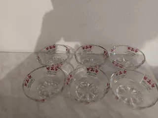 Coppette in vetro decorate