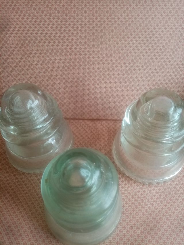 3 Jicars Isolanti elettrici in vetro