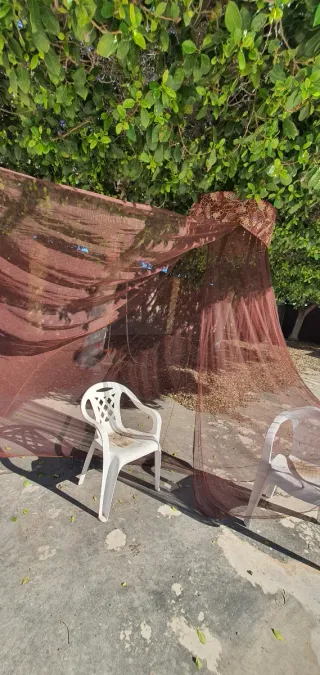 Dosel Decorativo Marrón para Cama