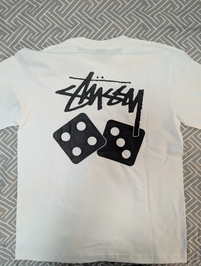 Camiseta Stussy Blanca Manga Larga