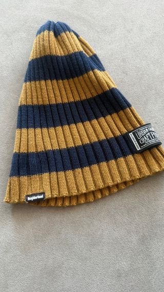 Berretto lana Urban Garment righe blu/giallo