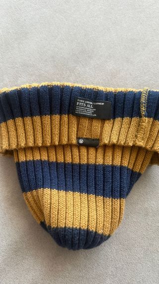 Berretto lana Urban Garment righe blu/giallo