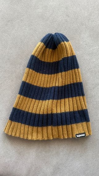 Berretto lana Urban Garment righe blu/giallo