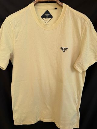 Camiseta amarilla manga corta BARBOUR talla M
