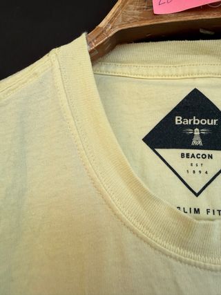 Camiseta amarilla manga corta BARBOUR talla M