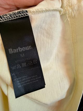 Camiseta amarilla manga corta BARBOUR talla M