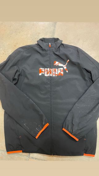 Sudadera Puma Negra y Naranja
