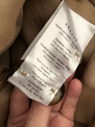 Trench Sézane Beige