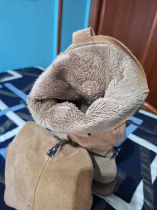 Botas altas piel Musse & Cloud beige