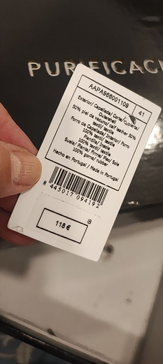 Zapatillas Purificación García Hombre Piel