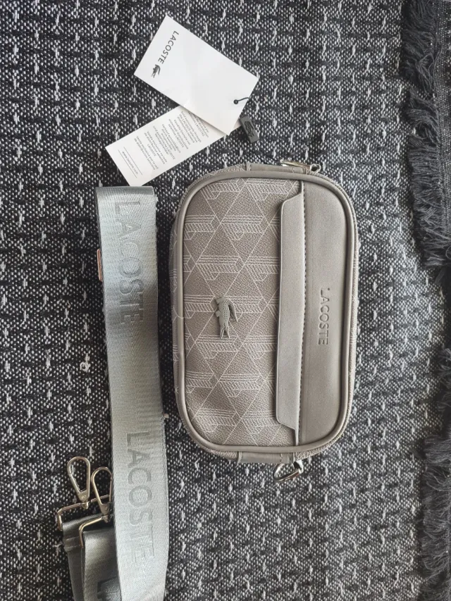 Bandolera Lacoste gris
