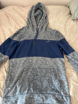 Sudadera Hollister Azul y Gris