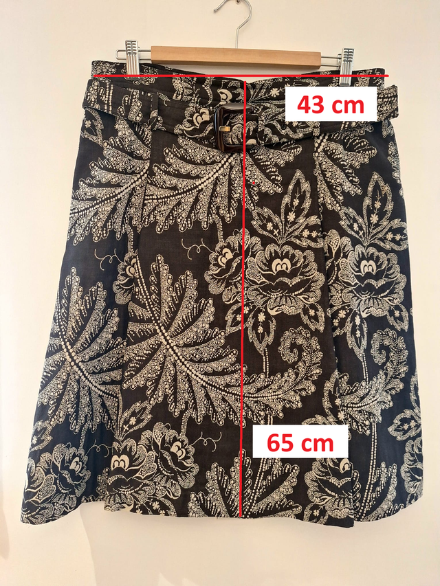 Falda Carolina Herrera Evasé Estampado Floral