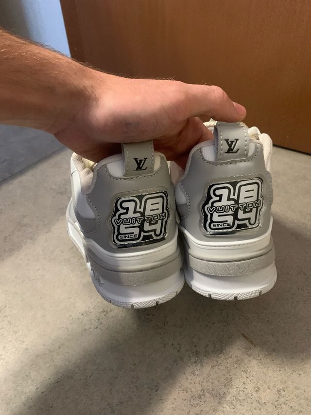 Scarpe Louis Vuitton Grigio Bianco