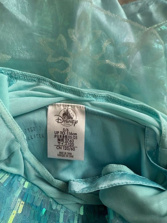 Disfraz Elsa de Frozen Disney Talla 5/6 (116cm)