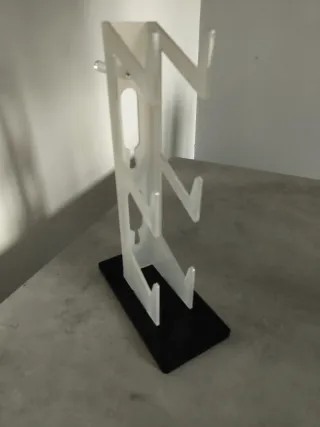 Supporto 3 joystick e cuffie da scrivania gaming