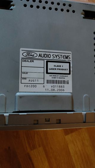 Radio Ford 6000 CD Galaxy S-MAX Original