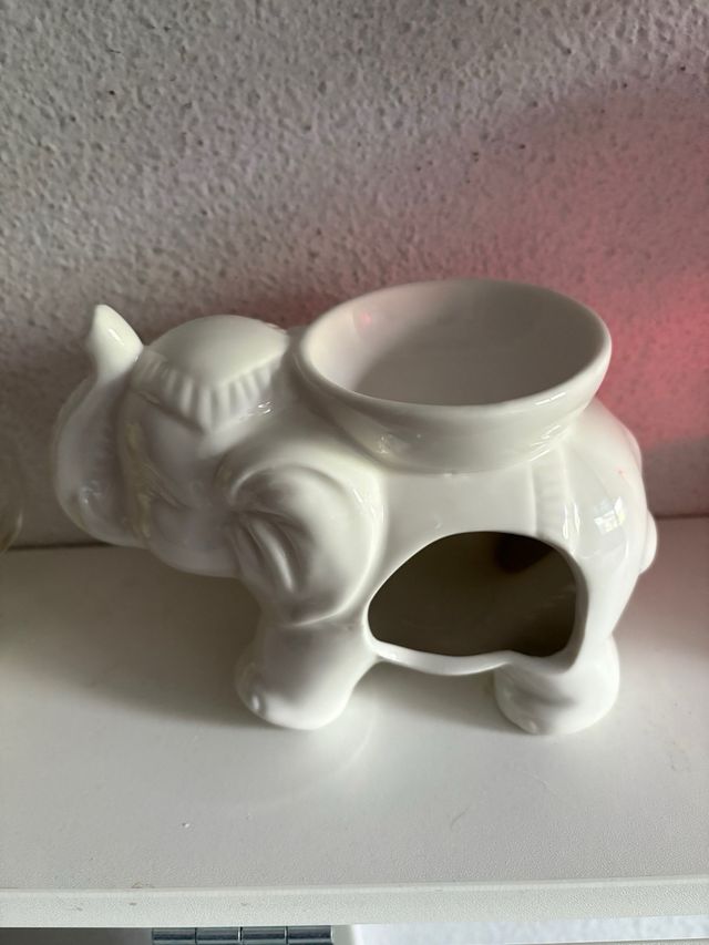 Quemador cera/aceites elefante cerámica