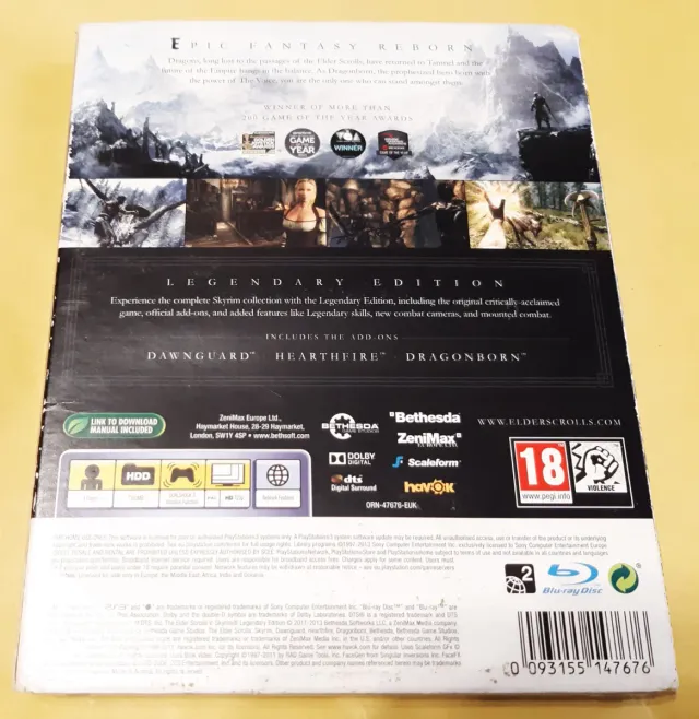 The Elder Scrolls V Skyrim Legendary Edition PS3