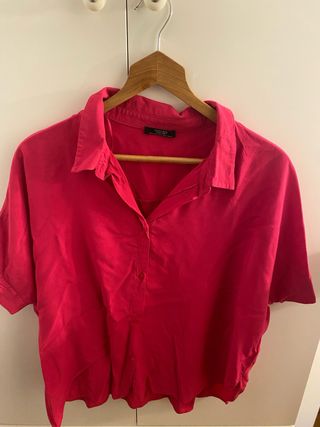 Camisa manga corta PARFOIS roja Talla M