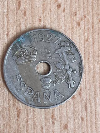 Moneda 25 céntimos 1937 España
