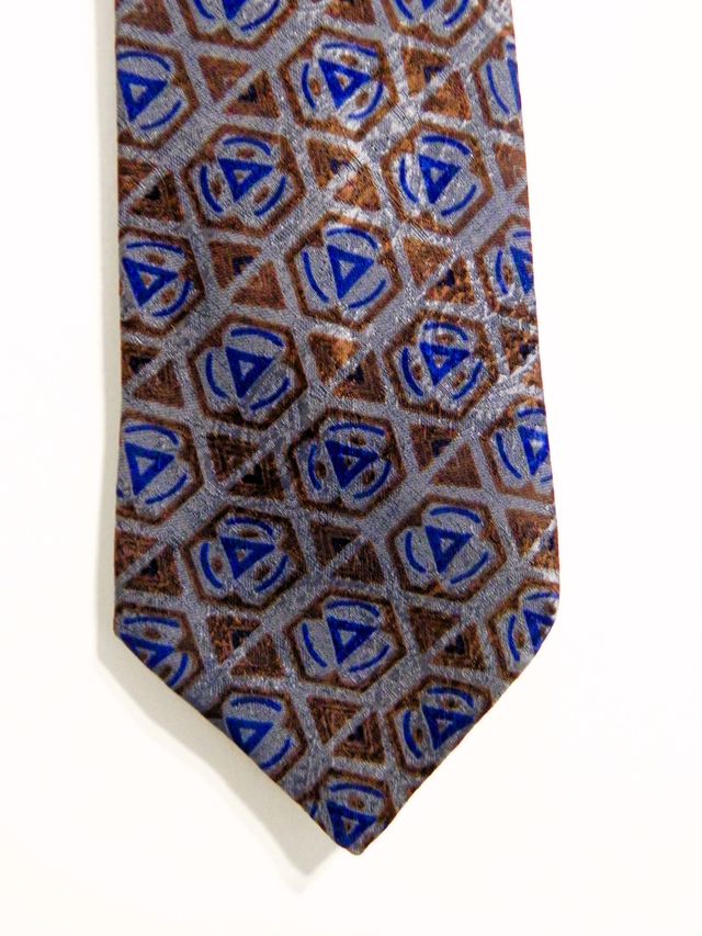 Corbata Adolfo Dominguez Azul y Marrón