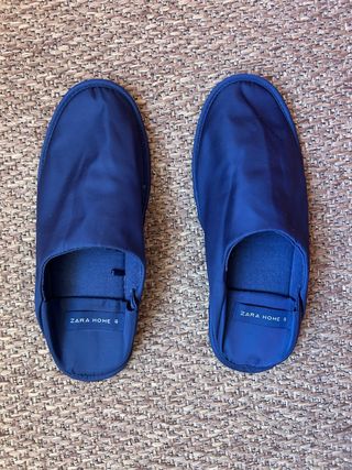 Zapatillas de casa Zara Home azul