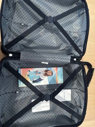 Maleta infantil Movom azul con arcoíris