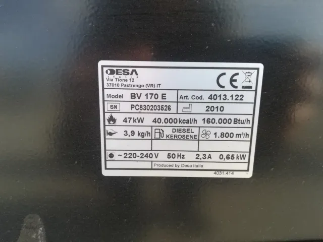 Calefactor Master Amarillo