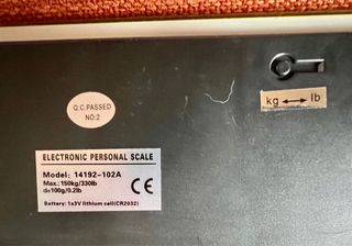 Báscula de baño digital verde