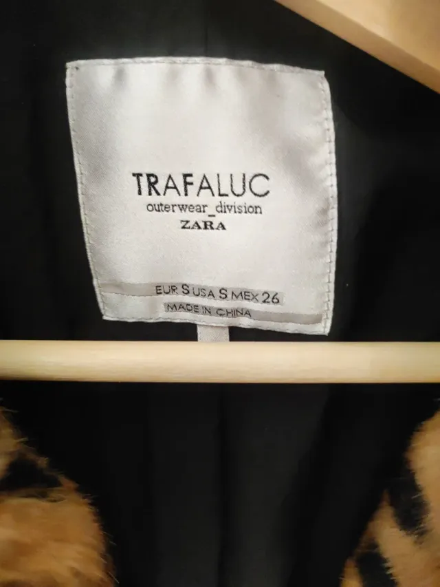 Chaqueta efecto pelo leopardo