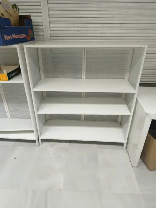 2 Estanterías Metálicas Blancas
