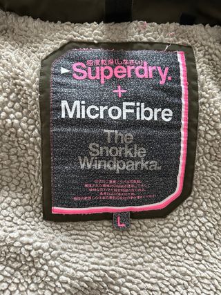 Parka Superdry MicroFibrabra Verde Talla L