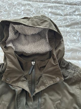 Parka Superdry MicroFibrabra Verde Talla L