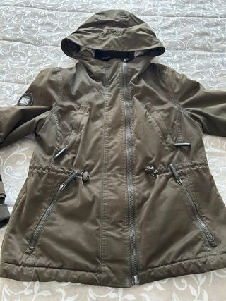 Parka Superdry MicroFibrabra Verde Talla L