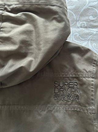 Parka Superdry MicroFibrabra Verde Talla L